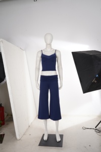 Ensemble 2 pièces pour femmes, haut en dentelle et pantalon large à taille haute, ensemble décontracté d'été, tenue douce et extensible - Product Image 6
