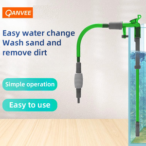 Qanvee <span class=keywords><strong>Fish</strong></span> <span class=keywords><strong>Tank</strong></span> Water Changer Aquarium Sifon Grind Reinigingstool Voor Aquarium Schoonmaken Grind En Zand - Product Image 2