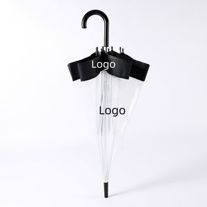 Paraguas Transparente Automático con Apertura Automática, Resistente al Viento y a la Lluvia, para <span class=keywords><strong>Viajes</strong></span>, Bodas y Eventos, Promocional - Product Image 2