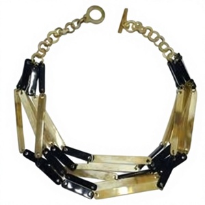 Fancy Women's Vintage Horn <b>Statement</b> <b>Necklace</b> Stylish Design With Link Chain For Party Gifts Wear Wedding With Woman - Product Image 4