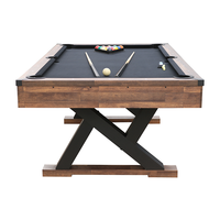 Mesa de billar multijuego 3 en 1 de 7 pies con mesa de comedor, tenis y billar de billar para niños y adultos, Material de cojín de MDF