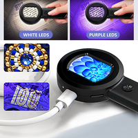 Screen Magnifying Glass with Photo and Video Recording Multifunctional Handheld Monocular Microscope 100X