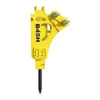 Marteau briseur hydraulique SANHA S45H 1.2T-3T pour mini-excavatrice |   Certificat CE |   Silent / Type Boîtier - Prix Usine OEM - Personnalisable