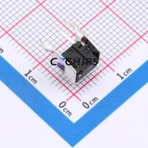 ZX-QC66-6.0ZJ Tactile Switch Through hole Component THT-4P,6x6mm Switch Single Pole Single Throw Round Button 2.6N Through Hole - Product Image 2