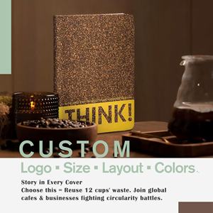 도매 A5 친환경 코르크 커피 그라운드 노트북 사용자 정의 로고 메모장 기업 비즈니스 오피스 프로모션 주간 플래너 - Product Image 3