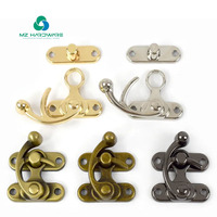 Nouveau Style chinois boîte fermoir en métal serrure pour boîte en bois corne serrure boucles sac à main serrure moraillon fermoir alliage torsion tour