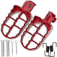 ملحق أساسي من الألومنيوم الفضي لدراجات PW50 80 TW200 CRF50 70، مسند قدم أمامي للدراجات النارية المخصصة للمغامرات والاستخدام خارج الطرق