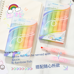 <span class=keywords><strong>Surligneur</strong></span> double tête bicolore à corps dégradé, couleurs <span class=keywords><strong>pastel</strong></span>, marqueur pour journal étudiant, papeterie de bureau, vente en gros - Product Image 2