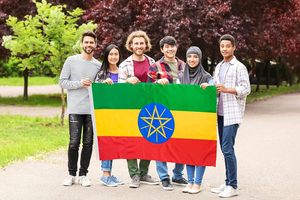 Drapeau d'Éthiopie 3x5 pieds, drapeaux nationaux éthiopiens en polyester avec œillets en laiton, drapeau de 3x5 pieds - Product Image 6