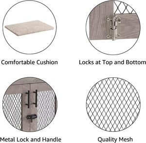 Armoire américaine pour animaux de compagnie <span class=keywords><strong>cage</strong></span> pour chien Petite <span class=keywords><strong>cage</strong></span> pour chien avec un plateau en plastique extractible au fond - Product Image 3