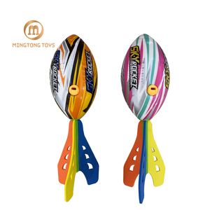 Pu Foam Football Flyer Trò Chơi Thể Thao Đồ Chơi Âm Thanh Huýt Sáo Air Rocket Đồ Chơi Với Tiếng Còi - Product Image 3