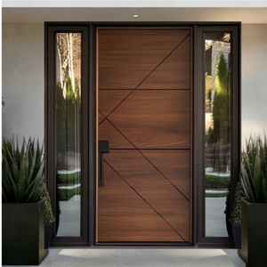 Puerta de Entrada de Doble Hoja ALUFRONT con Certificación NFRC, Diseño de Ahorro Energético para Complejos Residenciales y Comunidades Vecinales - Product Image 3