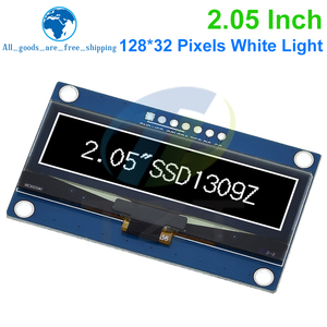 2.05 इंच तैयार डिस्प्ले Tzt 128*32 lcd मॉड्यूल सफेद रंग sd1309 नियंत्रक समर्थन इंटरफ़ेस स्पा - Product Image 6