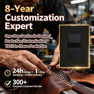 กระเป๋าสตางค์ผู้ชายแบบดีไซน์เนอร์ กระเป๋าสตางค์แบบดึงการ์ดอัตโนมัติ  วัสดุโลหะ ป้องกัน RFID  กระเป๋าใส่บัตรอะลูมิเนียม  กระเป๋าสตางค์แบบพกพา  รับทำโลโก้แบรนด์ตามสั่ง - Product Image 3