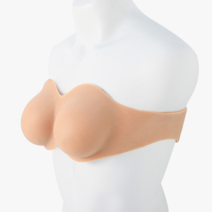 Pecho sin <span class=keywords><strong>tirantes</strong></span> realista relleno <span class=keywords><strong>de</strong></span> silicona placas <span class=keywords><strong>de</strong></span> pecho falsas formas travesti Trans mujer Drag Cosplay - Product Image 2
