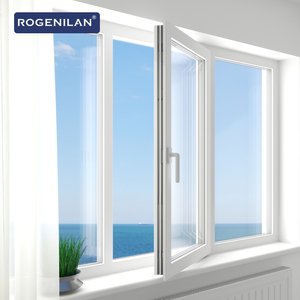 <span class=keywords><strong>Porte</strong></span>-fenêtre à battants <span class=keywords><strong>en</strong></span> <span class=keywords><strong>métal</strong></span> avec moustiquaire, fenêtre à battants <span class=keywords><strong>en</strong></span> aluminium à verre creux, projet <span class=keywords><strong>de</strong></span> maison Rogenilan - Product Image 2