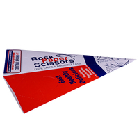 Sac en papier triangulaire imprimé sur mesure pour pop-corn, support jetable en papier pour pop-corn, idéal pour l'emballage de collations de cinéma