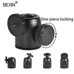 Bexin ขาตั้งกล้องแบบหมุนได้360องศา,กล้องดิจิตอล Head Mount 1/4ขาตั้งกล้องขนาดเล็กหัวกลม