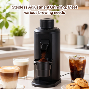 <span class=keywords><strong>Molinillo</strong></span> de Café Cafovo Pro de Alto Rendimiento con Fresas Planas de 80 mm en Acero Inoxidable para Uso Doméstico y Comercial Ligero - Product Image 2