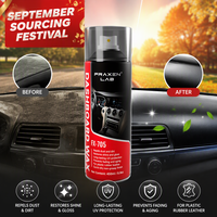 Spray de polissage pour tableau de bord de voiture pour ateliers de detailing, cire aérosol anti-décoloration pour garnitures en plastique, approvisionnement en vrac OEM ODM sous marque privée