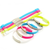 Racelet-cable de datos para teléfono móvil, pulsera de cable de datos hecha de cable de carga rápida