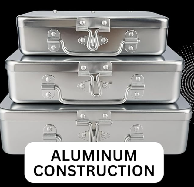 Aluminum Storage Box With Handle for Home Customizable
