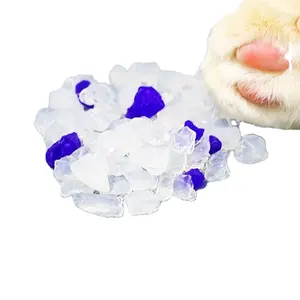 3,8l Gel Silika Pengisi Pasir Bersih 97% + 3% Kristal Biru Kotoran Kucing untuk Membersihkan Toilet Kucing