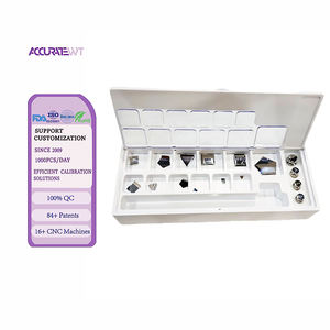 Ensemble de poids standard métrique 1 mg-5 g 16 pièces Poids de laboratoire cylindriques en acier inoxydable avec certificat d'étalonnage Classe M1 - Product Image 1