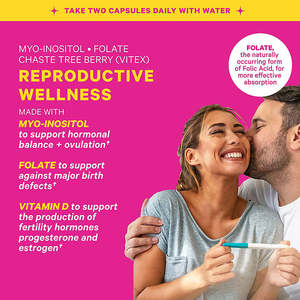 Private Label Vegan Chasteberry & Inositol Supplement Capsules Hormone Balance & Fertility Support <b>Vitamins</b> for Adults - Product Image 6