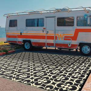 Alfombras <span class=keywords><strong>de</strong></span> paja <span class=keywords><strong>de</strong></span> plástico tejidas para exteriores, portátiles, reversibles, grandes, impermeables para oración, Picnic, uso interior/exterior, alfombras <span class=keywords><strong>de</strong></span> área para exteriores - Product Image 2