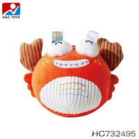 Balle à main en coton pour bébé, en peluche, anneau apaisant pour bébé, hochet, jouets de développement sensoriel