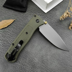 Couteau pliant de survie pour le camping, de qualité industrielle, en acier inoxydable 440C, avec manche en fibre ondulée renforcée en nylon, personnalisation OEM/ODM - Product Image 2