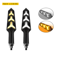 Clignotants de Moto LED 12V Universels et Robustes 2025 - Feux de Jour Blancs, Clignotants Ambre, Feux Stop Rouges, Lentille Claire