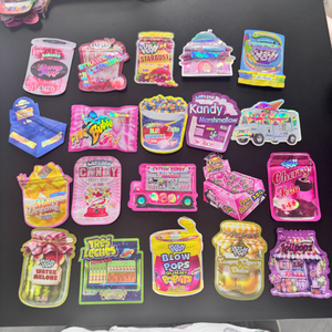 Offres Spéciales en Stock : Des Milliers de Sachets d'Emballage pour Bonbons Comestibles et Fleurs, Sachets Mylar Découpés à la Forme, Refermables (3.5g, 7g, 14g, 28g) avec Boîte d'Allumettes - Product Image 6