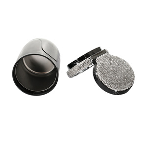 Cendrier de <span class=keywords><strong>voiture</strong></span> moderne en plastique pour femmes et hommes, portable, avec lumière LED bleue, sans fumée, en forme de cylindre, accessoires - Product Image 4