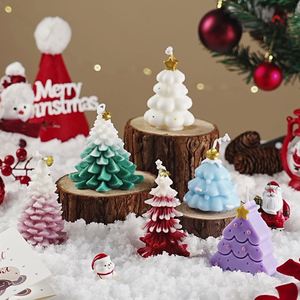 Velas Aromáticas de Alta Calidad con Aroma a Árbol de Navidad de Nieve Blanca, Decoración Navideña, Velas Aromáticas para Ambiente de Dormitorio, Regalos Navideños - Product Image 1