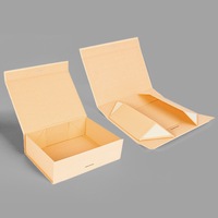 Caja de regalo de boda con logotipo personalizado de lujo, embalaje de fábrica, papel de cartón rígido, caja de regalo magnética negra mate plegable