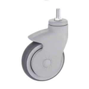 Roulettes industrielles à roulement à billes en TPR les plus vendues, qualité supérieure, capacité de charge 120kg/140kg, diamètre 100mm/125mm pour - Product Image 2