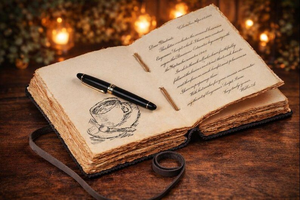 Premium Handmade Black Floral Embossed Leather Journal Deckle Edge Paper Vintage <b>Diary</b> <b>Notebooks</b> - Product Image 3