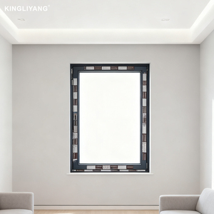 หน้าต่างอลูมิเนียมอัลลอยด์แบบฝรั่งเศส กระจกนิรภัยสามชั้น ดีไซน์<span class=keywords><strong>บาน</strong></span>เกล็ดแบบคงที่ กันเสียง เหมาะสำหรับห้องน้ำ โรงแรม ออกแบบกราฟิก - Product Image 1