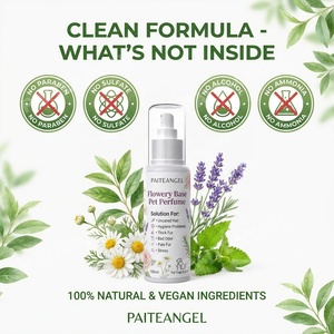 Perfume para Mascotas Sin Alcohol de Marca Privada, Colonia Orgánica para Perros, Eliminador de Olores, Desodorante Vegano para Gatos, Spray Desenredante - Product Image 3