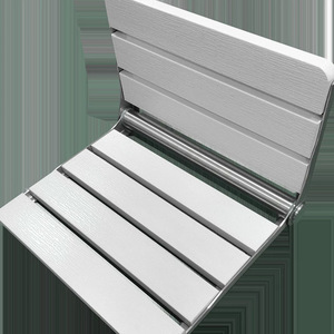 Wall Mounted <b>Folding</b> <b>Stool</b> Plastic Wood 43.5x35x6.5cm Foldable For Elderly Bathroom <b>Shower</b> Use - Product Image 2