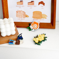 Broche en Acétate de 7,5 cm de Haute Qualité, Écologique, Motif Animal Mignon ou Fleur, pour Femmes, Vente en Gros
