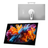 Téléviseur intelligent portable à écran tactile HD 1080 60Hz blanc de 27 pouces avec batterie intégrée de 27000 mAh, caméra 13 MP intégrée, Android 15 OS, 6 Go + 128 Go