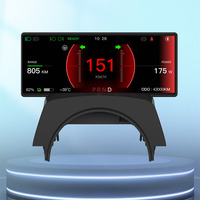 Tableau de bord tactile IPS 6,86'' pour Tesla Model 3 Y avec CarPlay sans fil, Android Auto, caméra frontale, amplificateur USB, écran