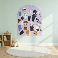 Tableau magnétique personnalisé UCI, autocollant effaçable, tableau interactif mural, autocollants tableau noir/blanc en polyester