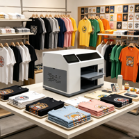 Machine d'impression de t-shirts entièrement automatique Reeleyin, imprimante textile DTG, écran tactile, prise en charge du dessin IA, facile à utiliser