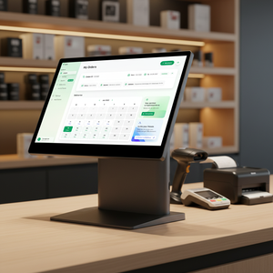 2026 Core I5 de 12.ª Generación con Pantalla Full HD de 15.6 Pulgadas, Pantalla Única y Doble, Almacenamiento SSD de 128 GB, HBA-L2 POS Todo en Uno - Product Image 1
