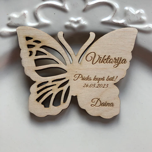 Segnaposto <span class=keywords><strong>in</strong></span> <span class=keywords><strong>Legno</strong></span> a Forma di Farfalla Personalizzato - Decorazione <span class=keywords><strong>da</strong></span> <span class=keywords><strong>Tavolo</strong></span> per Matrimoni, Anniversari, San Valentino e Feste - Product Image 5