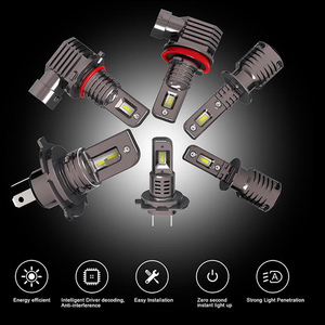 Venta al por mayor de fábrica H1 H3 Bombilla de luz <span class=keywords><strong>antiniebla</strong></span> LED 60W Canbus 4000LM H4 H7 H18 H11 9005 9006 Auto Lampade LED <span class=keywords><strong>antiniebla</strong></span>/luces de conducción DC 12V - Product Image 4